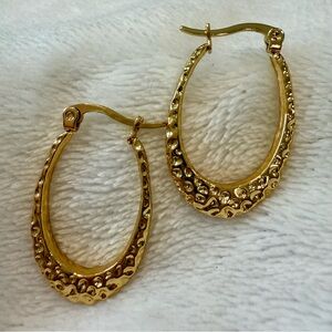 18k gold earrings, waterproof jewelry, sweat proof, tarnish free, Hypoallergenic